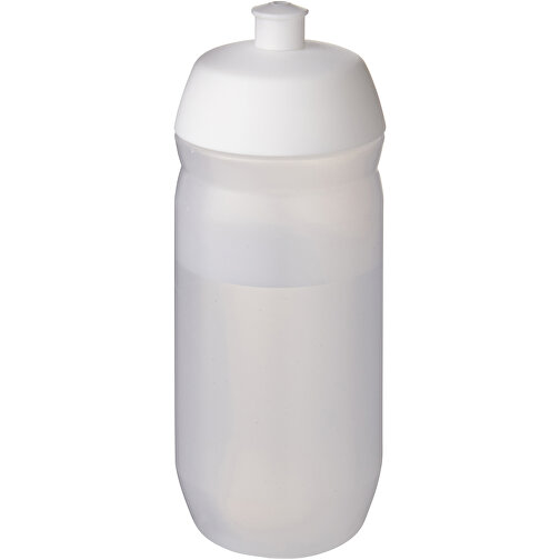 HydroFlex™ Clear 500 Ml Squeezy Sportflasche , weiss / klar mattiert, MDPE Kunststoff, PP Kunststoff, 18,30cm (Höhe), Bild 1