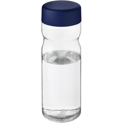 H2O Active® Base Tritan™ 650-ml-Sportflasche Mit Drehdeckel , Green Concept, transparent klar / blau, Eastman Tritan™, 20,60cm (Höhe), Bild 1
