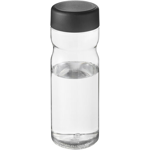 H2O Active® Base Tritan™ 650-ml-Sportflasche Mit Drehdeckel , Green Concept, transparent klar / schwarz, Eastman Tritan™, 20,60cm (Höhe), Bild 1