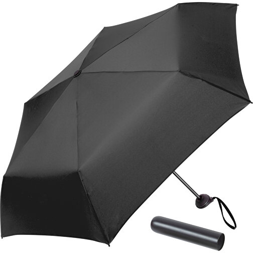 Mini-Taschenschirm FARE Tube® , Fare, schwarz-schwarz, 100% Polyester-Pongee, , Bild 1