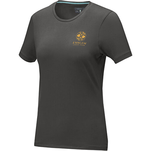 Balfour T-Shirt Für Damen , Green Concept, storm grey, Single jersey Strick 95% Bio Baumwolle, 5% Elastan, 200 g/m2, L, , Bild 2