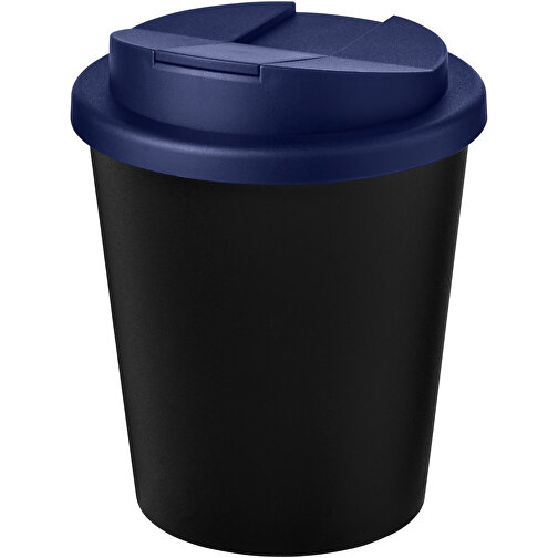 Americano® Espresso Eco 250 Ml Recycelter Isolierbecher Mit Auslaufsicherem Deckel , Green Concept, schwarz / blau, Recycelter PP Kunststoff, PP Kunststoff, 11,80cm (Höhe), Bild 1