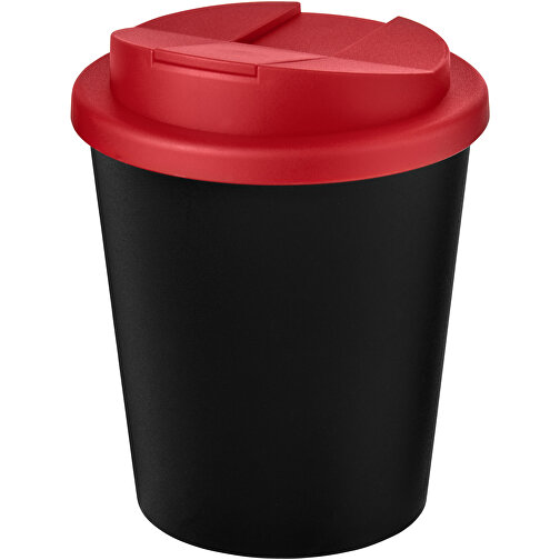 Americano® Espresso Eco 250 Ml Recycelter Isolierbecher Mit Auslaufsicherem Deckel , Green Concept, schwarz / rot, Recycelter PP Kunststoff, PP Kunststoff, 11,80cm (Höhe), Bild 1