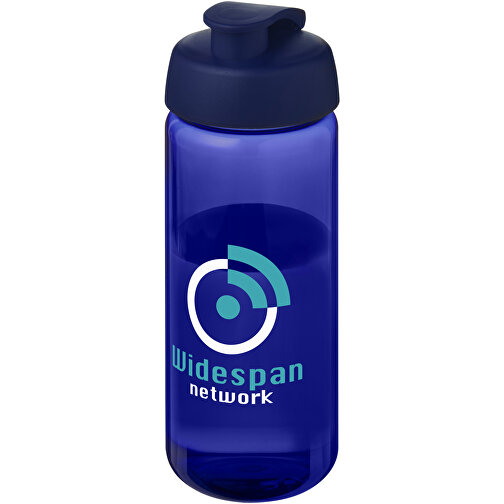 H2O Active® Octave Tritan™ 600-ml-Sportflasche Mit Klappdeckel , Green Concept, blau, Eastman Tritan™, 19,40cm (Höhe), Bild 2