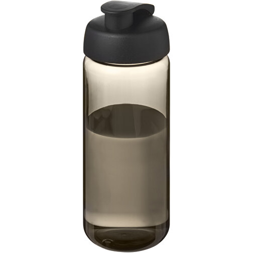 H2O Active® Octave Tritan™ 600-ml-Sportflasche Mit Klappdeckel , Green Concept, kohle / schwarz, Eastman Tritan™, 19,40cm (Höhe), Bild 1