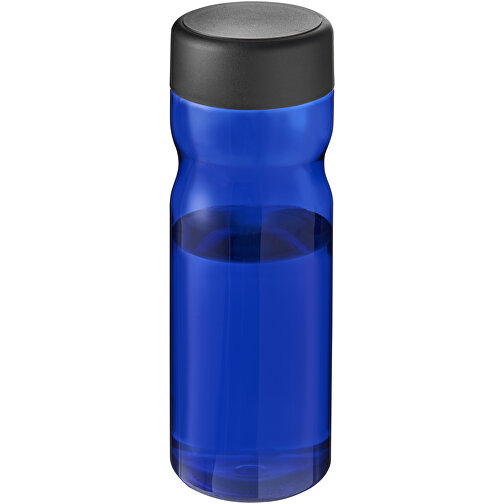 H2O Active® Base Tritan™ 650-ml-Sportflasche Mit Drehdeckel , Green Concept, blau / schwarz, Eastman Tritan™, 20,60cm (Höhe), Bild 1
