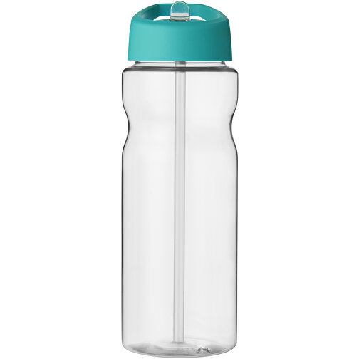 H2O Active® Base Tritan™ 650 Ml Sportflasche Mit Ausgussdeckel , Green Concept, transparent klar / aquablau, Eastman Tritan™, 21,80cm (Höhe), Bild 3