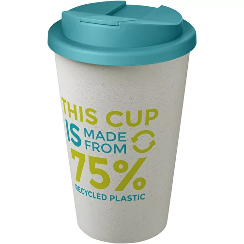 Gobelet Americano® Eco recyclé de 350ml avec couvercle anti-déversement, Image 2