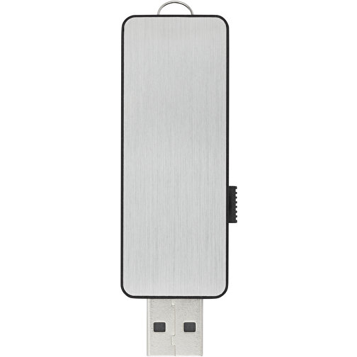 Light Up USB Stick Mit Weissem Licht , schwarz / silber / weiss MB , 1 GB , ABS Kunststoff MB , 6,00cm x 1,30cm x 2,00cm (Länge x Höhe x Breite), Bild 3