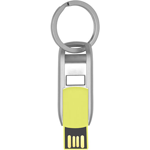 Flip USB Stick , limone MB , 32 GB , Zink Legierung, Kunststoff MB , 4,60cm x 0,60cm x 1,90cm (Länge x Höhe x Breite), Bild 4