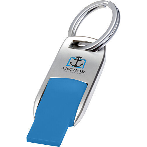Flip USB Stick , blau MB , 32 GB , Zink Legierung, Kunststoff MB , 4,60cm x 0,60cm x 1,90cm (Länge x Höhe x Breite), Bild 2