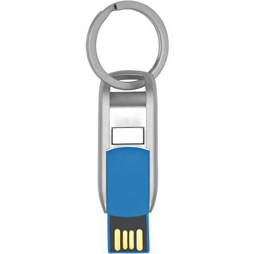 Flip USB Stick , blau MB , 8 GB , Zink Legierung, Kunststoff MB , 4,60cm x 0,60cm x 1,90cm (Länge x Höhe x Breite), Bild 4