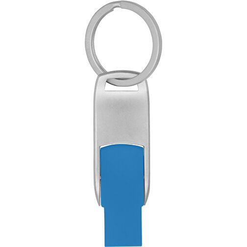 Flip USB Stick , blau MB , 1 GB , Zink Legierung, Kunststoff MB , 4,60cm x 0,60cm x 1,90cm (Länge x Höhe x Breite), Bild 3