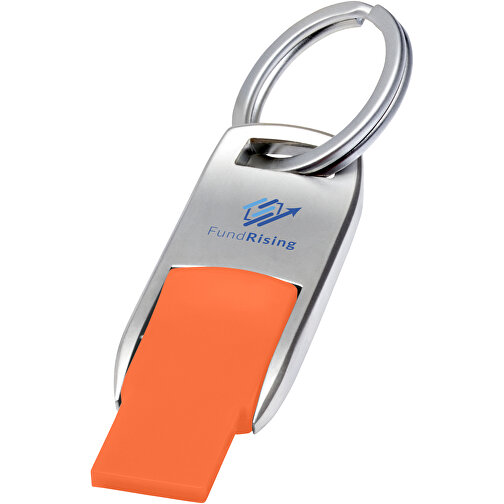Flip USB Stick , orange MB , 2 GB , Zink Legierung, Kunststoff MB , 4,60cm x 0,60cm x 1,90cm (Länge x Höhe x Breite), Bild 2