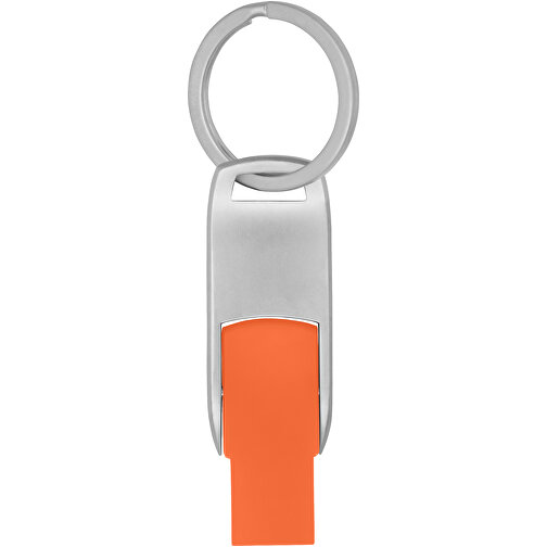 Flip USB Stick , orange MB , 2 GB , Zink Legierung, Kunststoff MB , 4,60cm x 0,60cm x 1,90cm (Länge x Höhe x Breite), Bild 3