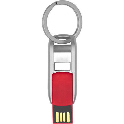 Flip USB Stick , rot MB , 4 GB , Zink Legierung, Kunststoff MB , 4,60cm x 0,60cm x 1,90cm (Länge x Höhe x Breite), Bild 4