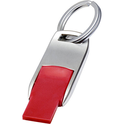 Flip USB Stick , rot MB , 1 GB , Zink Legierung, Kunststoff MB , 4,60cm x 0,60cm x 1,90cm (Länge x Höhe x Breite), Bild 1