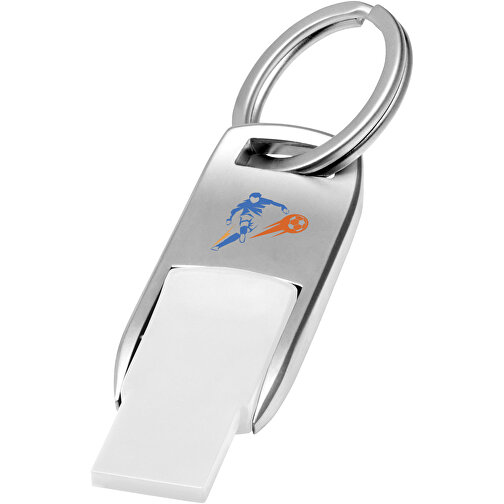 Flip USB Stick , weiß MB , 8 GB , Zink Legierung, Kunststoff MB , 4,60cm x 0,60cm x 1,90cm (Länge x Höhe x Breite), Bild 2