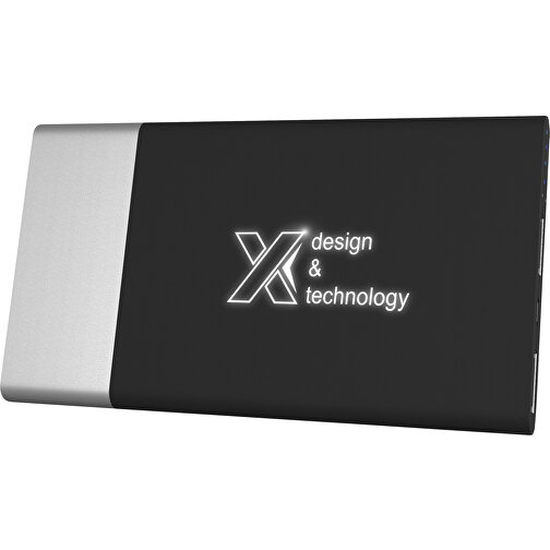 SCX.design P20 5000 mAh powerbank med lysende logo, Billede 1