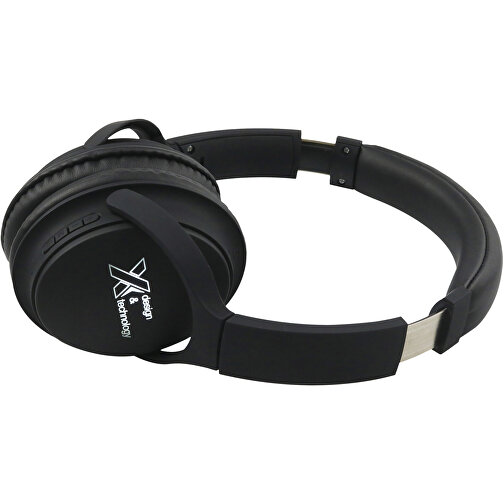 SCX.design E20 Bluetooth 5.0 Kopfhörer Mit Leuchtlogo , schwarz / weiß, ABS Kunststoff, 20,00cm x 4,00cm x 17,50cm (Länge x Höhe x Breite), Bild 4
