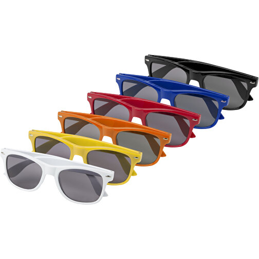 Sun Ray RPET Sonnenbrille , Green Concept, schwarz, Recycelter PET Kunststoff, 14,50cm x 5,00cm x 15,00cm (Länge x Höhe x Breite), Bild 5