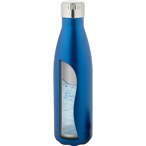 SHOW SATIN. Trinkflasche Aus Edelstahl 540ml , blau, Edelstahl, , Bild 5