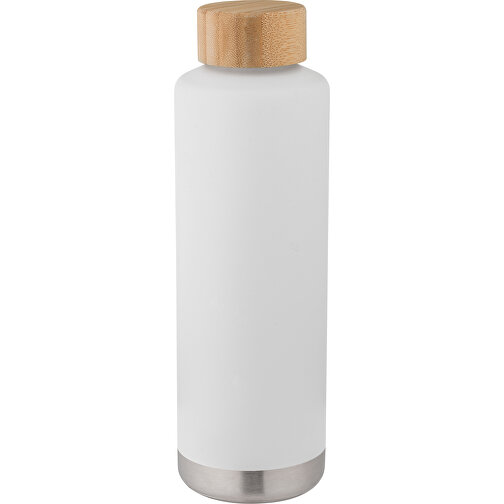 NORRE BOTTLE. Isolierflasche Aus Edelstahl 640 ML , weiß, Edelstahl. Bambus, , Bild 1