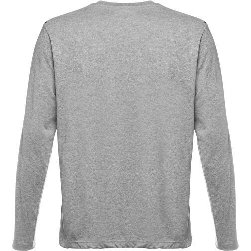 THC BUCHAREST. Herren Langarm T-Shirt , hellgrau melliert, 100% Baumwolle, XXL, 78,00cm x 61,00cm (Länge x Breite), Bild 2