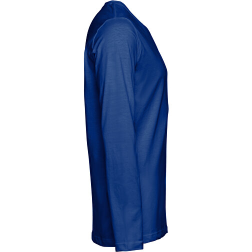 THC BUCHAREST. Herren Langarm T-Shirt , königsblau, 100% Baumwolle, M, 73,00cm x 52,00cm (Länge x Breite), Bild 3