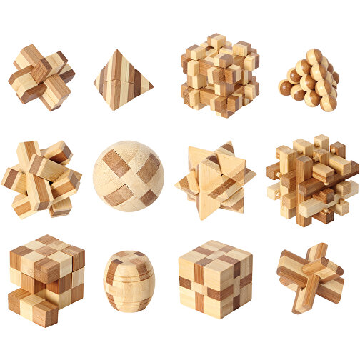 Bambus-Puzzle-Display (36) , , 31,00cm x 10,50cm x 31,00cm (Länge x Höhe x Breite), Bild 2