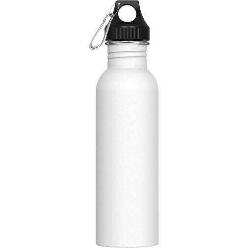 Wasserflasche Lennox 750ml , weiß, Edelstahl & PP, 24,40cm (Höhe), Bild 1