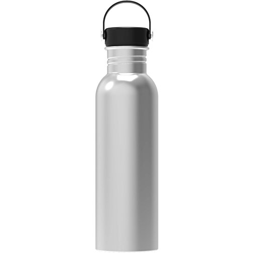Wasserflasche Marley 750ml , silber, Edelstahl & PP, 24,40cm (Höhe), Bild 1