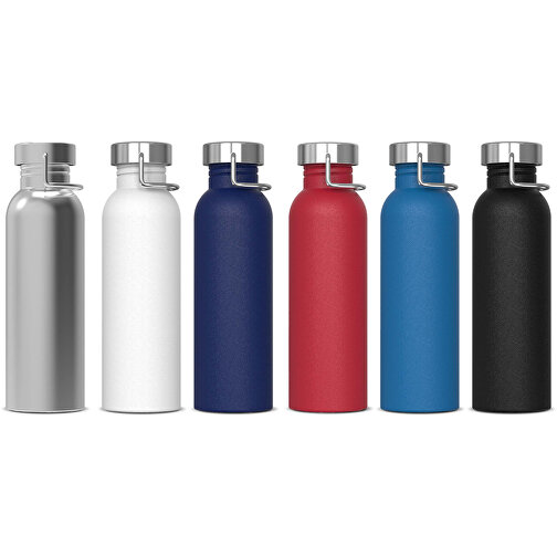 Wasserflasche Skyler 750ml , weiß, Edelstahl & PP, 23,60cm (Höhe), Bild 3