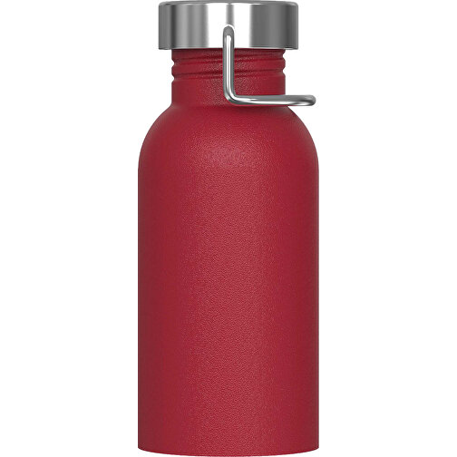 Wasserflasche Skyler 500ml , dunkelrot, Edelstahl & PP, 16,80cm (Höhe), Bild 1