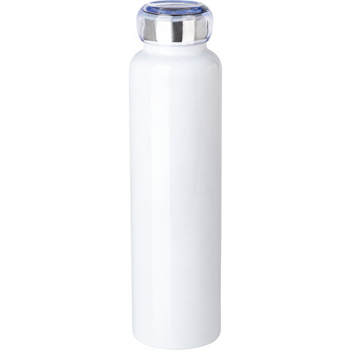 Weisse Edelstahl-Thermosflasche 0,75 L Mit Doppelwandiger Vakuum-Isolierung Glänzend Lackiert , weiss, Edelstahl, 19,00cm x 7,80cm x 11,60cm (Länge x Höhe x Breite), Bild 1