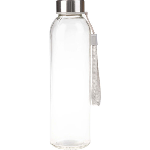 Trinkflasche Aus Glas 500ml , transparent, Körper: Glas, Deckel: PP, 22,50cm (Höhe), Bild 1