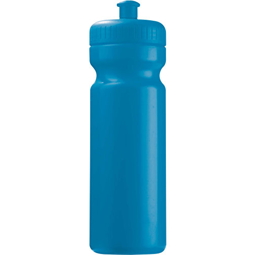 Sportflasche Classic 750ml , hellblau, LDPE & PP, 24,80cm (Höhe), Bild 1