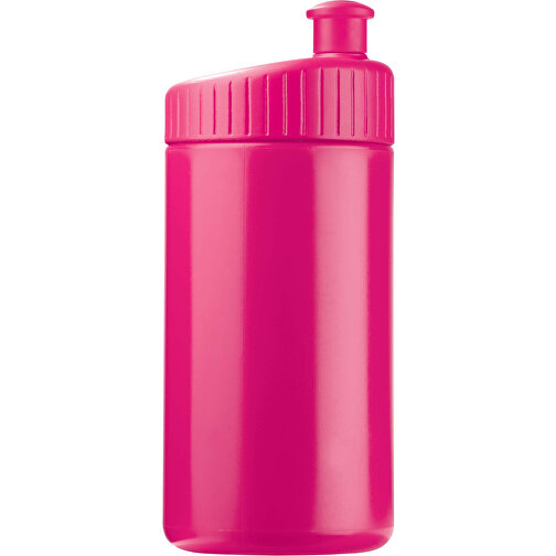 Sportflasche Design 500ml , rosa, LDPE & PP, 17,80cm (Höhe), Bild 1
