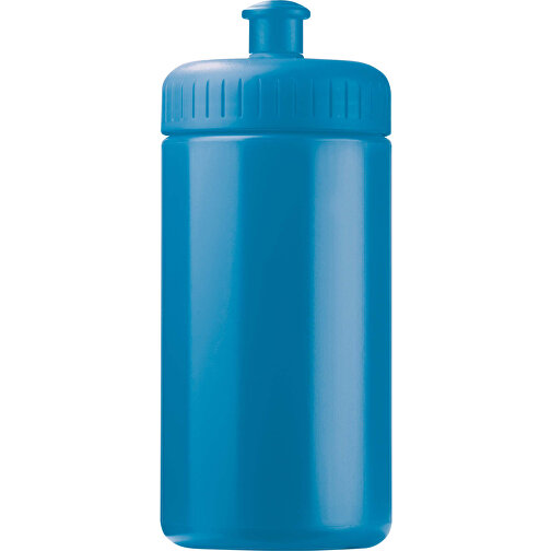 Sportflasche Classic 500ml , hellblau, LDPE & PP, 17,80cm (Höhe), Bild 1