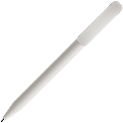 Prodir DS3 TMM Twist Kugelschreiber , Prodir, weiß / aqua, Kunststoff, 13,80cm x 1,50cm (Länge x Breite), Bild 2