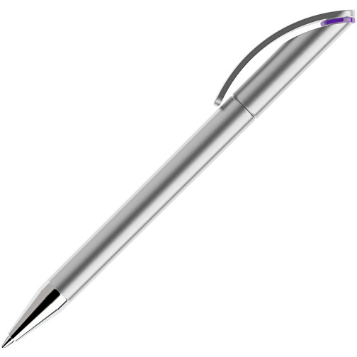 Prodir DS3 TAC Twist Kugelschreiber , Prodir, silber / violett, Kunststoff/Metall, 13,80cm x 1,50cm (Länge x Breite), Bild 2