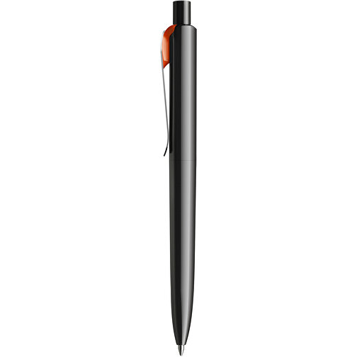 Prodir DS8 PSP Push Kugelschreiber , Prodir, schwarz/silber/orange, Kunststoff/Metall, 14,10cm x 1,50cm (Länge x Breite), Bild 1