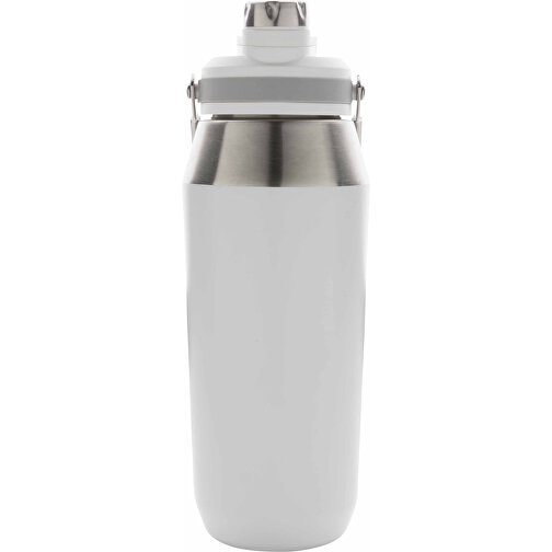 1L Vakuum StainlessSteel Flasche Mit Dual-Deckel-Funktion, Weiß , weiß, Edelstahl, 11,00cm x 27,20cm (Länge x Höhe), Bild 2