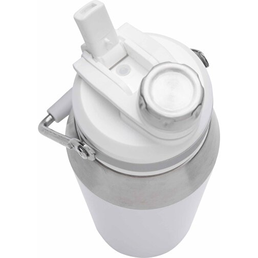 1L Vakuum StainlessSteel Flasche Mit Dual-Deckel-Funktion, Weiß , weiß, Edelstahl, 11,00cm x 27,20cm (Länge x Höhe), Bild 6