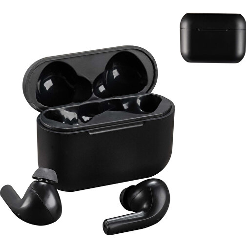 TWS Earbuds Sport , schwarz, ABS, 6,20cm x 2,50cm x 4,50cm (Länge x Höhe x Breite), Bild 4
