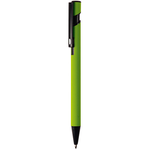 Kugelschreiber “Valencia” Soft-Touch , grün, Aluminium, 14,40cm (Länge), Bild 1