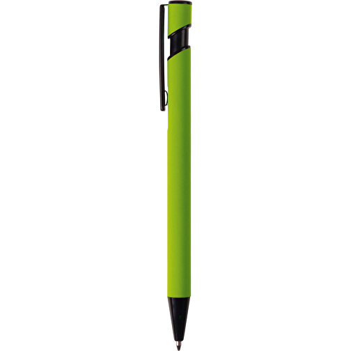 Kugelschreiber “Valencia” Soft-Touch , grün, Aluminium, 14,40cm (Länge), Bild 4