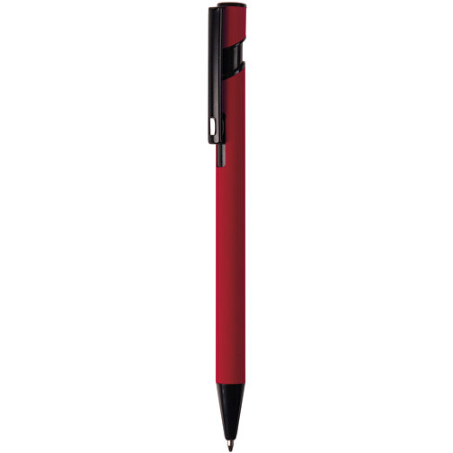 Kugelschreiber “Valencia” Soft-Touch , rot, Aluminium, 14,40cm (Länge), Bild 1