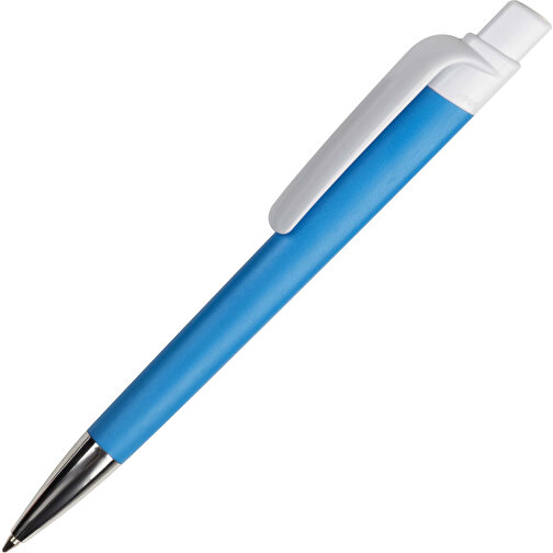 Kugelschreiber Prisma Mit NFC-Tag , blau / weiss, ABS, 14,50cm (Länge), Bild 2
