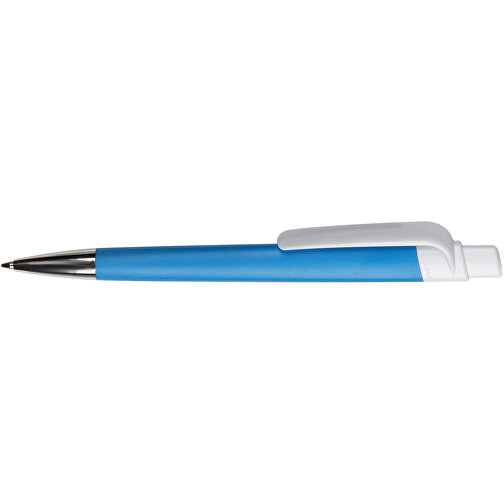 Kugelschreiber Prisma Mit NFC-Tag , blau / weiß, ABS, 14,50cm (Länge), Bild 3